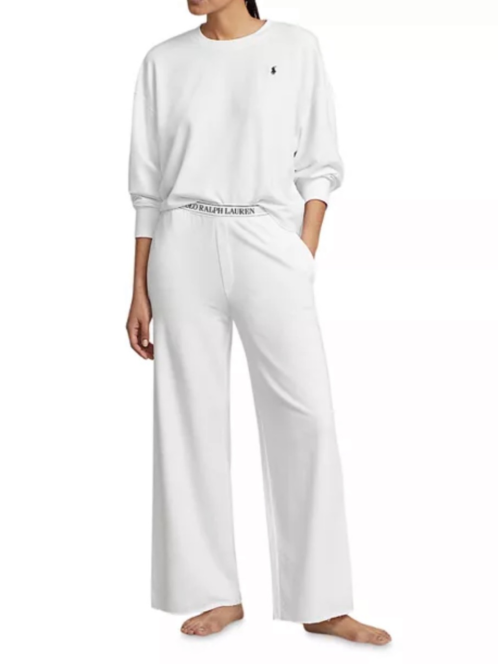 Polo by Ralph Lauren Women's Sweatshirt & Wide Leg Pants Set